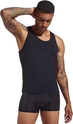 SlumberMee Mens Tank Tops Undershirts Viscose Made from Bamboo Soft Breathable Lightweight Cool Slim Fit A-Shirts Multipack in Saudi Arabia