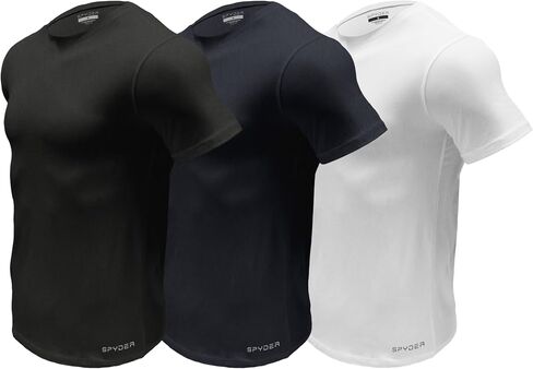 Spyder Crew Neck Lightweight Lundershirts/Thirtra Soft Pro Cotton Strend T-Shirt in Saudi Arabia