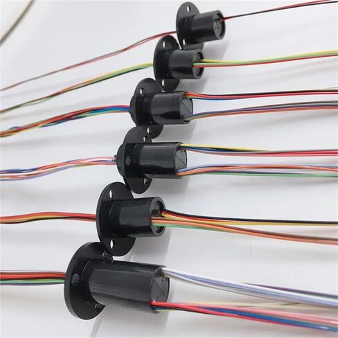 1pc 2/4/6/8/12/18/24/36 الأسلاك الأسلاك حلقة الانزلاق 1-2A Slipring 8.5/12.5/15.5/22mm موصلات التوصيل الدوارة الصغيرة (DIA 22mm 4ch 2a) in Saudi Arabia