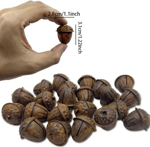 20pcs, Christmas Rusty Tin Bells Rustic Original Farmhouse Rustic Metal Bells Sleigh for Christmas Tree Decoration Holiday Daily Hanging Crafts and Decoration in Saudi Arabia