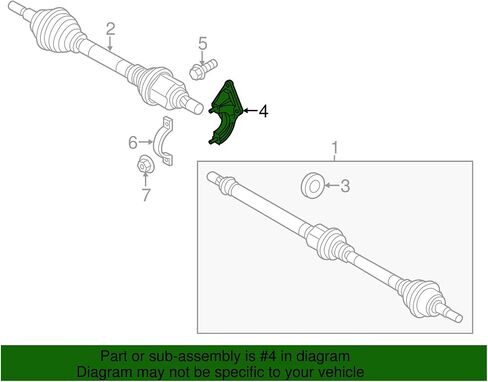 Ford OEM CV Axle Support Bracket Bracket CV6Z3K305F Image 4 in Saudi Arabia
