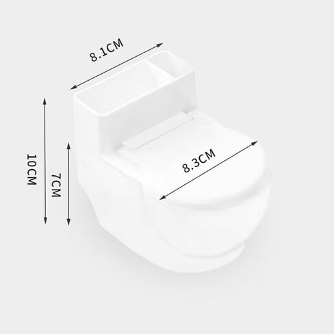 Toilet Shaped Ashtray - BSELUTNGY Creative Wall Mounted or Desktop Smoking Ash Holder for Home Office or Bathroom and outdoor silvery ashtray with lid in Saudi Arabia