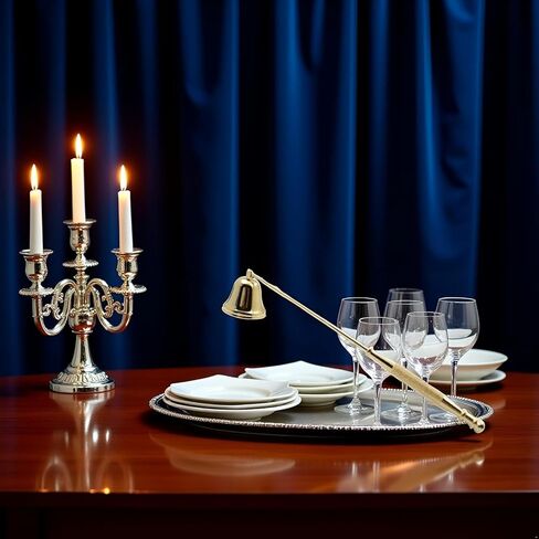 شمعة معدنية ذهبية Snuffer Wick Snuffer مع ملحقات شموع شموع شموع طويلة ، لإخماد Finlesuish Candle Wicks Flame بأمان ، في غرفة الطعام in Kuwait