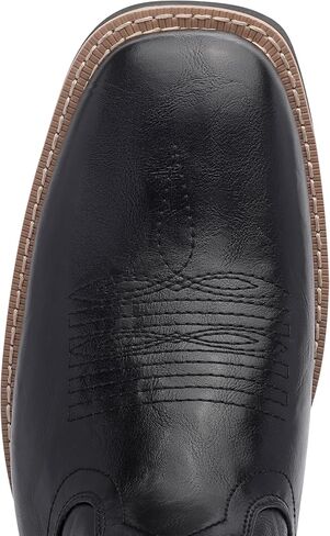 أحذية رعاة البقر للرجال بو الجلود مطرزة بأحذية إصبع أخمص القدمين الغربيين مع نعل مقاومة للانزلاق وملاءمة in Kuwait