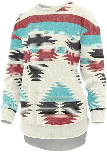 Fleece Aztec Reversed Poncho in Saudi Arabia