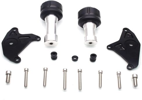 MZS Motorcycle Frame Sliders Compatible with GROM MSX125 2013-2020, Falling Crash Protector Engine Guards Accessories No Cut Kits Black in Saudi Arabia