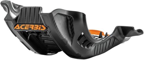Acerbis Glide Plate (BLACK/16 ORANGE) For 19-22 KTM 250SXF in Saudi Arabia