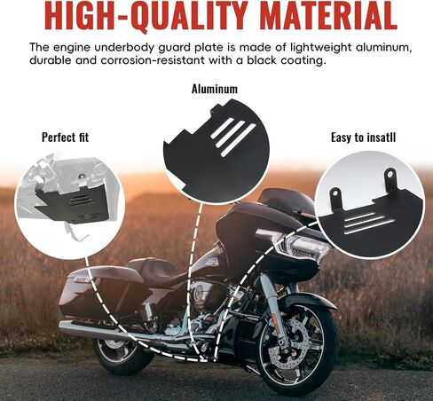 صفيحة متزلجة لـ Harley ، حارس حماية هيكل المحرك السفلي من الألومنيوم لـ Harley Touring Street Glide Road Glide Cvo Flhx Fltrx Fltrxstse 2024 2025 الملحقات in Saudi Arabia