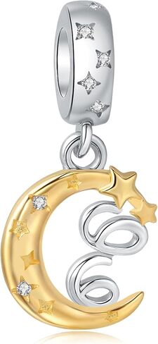 925 Sterling Silver Letter Charms fit Pandora Charms Bracelets fit Women Christmas Birthday Gift in Kuwait