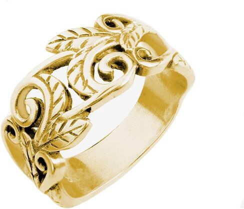 CloseoutWarehouse 925 Sterling Silver Acacia Leaves Filigree Ring (Comes in Colors) in Saudi Arabia