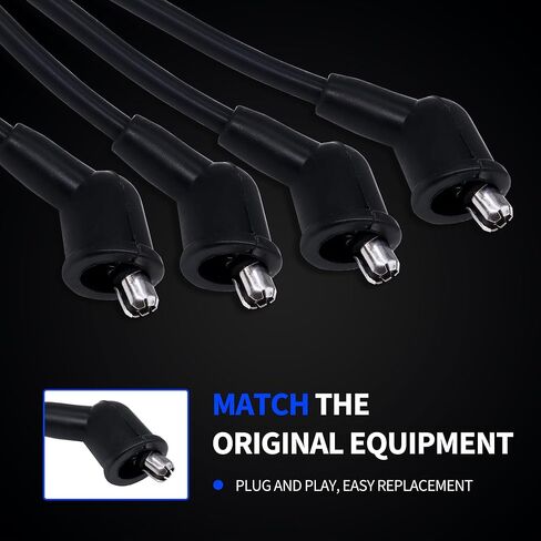 Ignition Spark Plug Wires Set Replacement for NGK 8113 RC-NX14 Compatible with INFINITI QX4 1997-2000 NISSAN Xterra 2000-2004 Pathfinder 1996 1997 1998 1999 2000 Frontier 1999 2000 2001 2002 2003 2004 in Saudi Arabia
