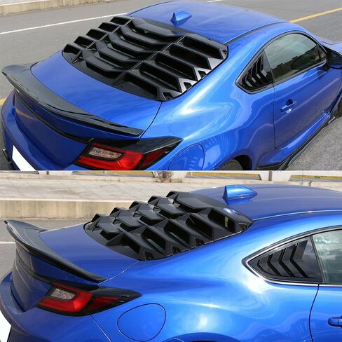 Ikon Motorsports Window Window Counter متوافق مع 2022-2025 Subaru Brz & Toyota GR86 ، Ikon abs plastic gloss back windshield sun snow cover vent 2pcs in Saudi Arabia