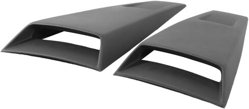 النافذة الجانبية ، متوافقة مع 2005-2014 Ford Mustang Eleanor Side ، Polyurethane (PU) الدخان/ملون هواء مغرفة الغلاف غلاف الظل ، 2pcs in Saudi Arabia