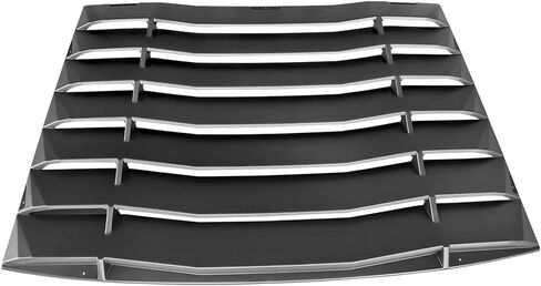 Ikon Motorsports ، Window Counver متوافق مع 2005-2014 Ford Mustang ، Painted Gloss Black Ikon style Sun Shown Cover ABS ، 2006 2007 2008 2010 2012 2013 2013 in Saudi Arabia