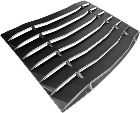 Ikon Motorsports ، Window Counver متوافق مع 2005-2014 Ford Mustang ، Painted Gloss Black Ikon style Sun Shown Cover ABS ، 2006 2007 2008 2010 2012 2013 2013 in Saudi Arabia