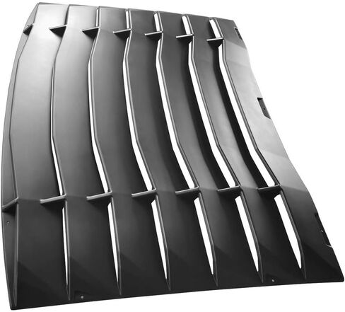 Ikon Motorsports ، Window Counver متوافق مع 2005-2014 Ford Mustang ، Painted Gloss Black Ikon style Sun Shown Cover ABS ، 2006 2007 2008 2010 2012 2013 2013 in Saudi Arabia