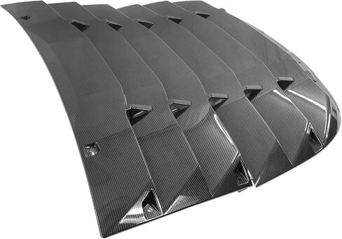 FREEMOTOR802® Rear Window Louver, Compatible with 2020-2024 Tesla Model Y, ABS Plastic Classic Style Rear Windshield Sun Shade Vent Cover 2PCS, Matte Black in Saudi Arabia