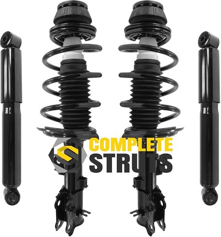 COMPLETESTRUTS - Front Complete Strut Assemblies with Coil Springs and Rear Shock Absorbers Replacement for 2012-2017 Hyundai Accent - Set of 4 in Saudi Arabia
