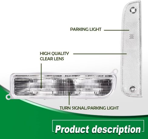 G-Plus Corner Lights & Cofper Lights Fit Jeep Cherokee XJ 1997 1998 1999 2000 2001،4 action in Kuwait