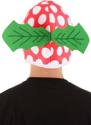 Jawesome Piranha Plant Costume Hat - Velour, Foam, and Felt with Adjustable Fit, Officially Licensed in Saudi Arabia