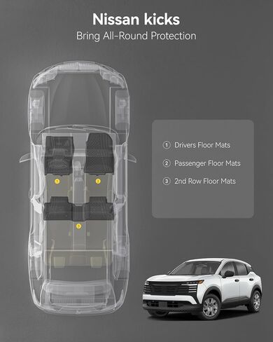 3W Bed Mat for Nissan Frontier 2025 2024 2023 2022 Truck Bed Mat 5 FT/59.5inchs, All Weather TPE Custom Fit Bed Liner for Frontier Crew Cab Pickup (Not Fit 6 FT/73.3inches)，Black in Kuwait