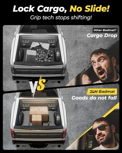 3W Bed Mat for Nissan Frontier 2025 2024 2023 2022 Truck Bed Mat 5 FT/59.5inchs, All Weather TPE Custom Fit Bed Liner for Frontier Crew Cab Pickup (Not Fit 6 FT/73.3inches)，Black in Kuwait