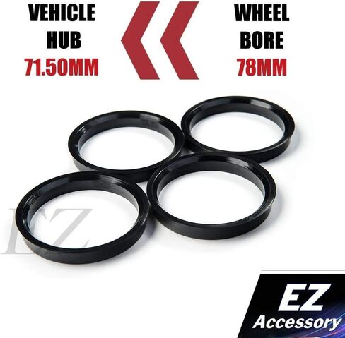 Hub Centric Ring Set 78mm Wheel Bore OD To 72.60mm Hub ID Compatible With Most BMW in Saudi Arabia