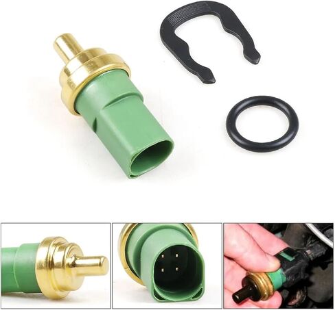 TS477 Engine Coolant Temperature Sensor Compatible with Audi A3 A4 A6 A8 RS6 S4 S6 S8 TT Quattro Beetle Golf J-etta Passat Eurovan Cabrio Polo 1998-2010 ECT Temp Sensor Replaces# 059919501A in Saudi Arabia