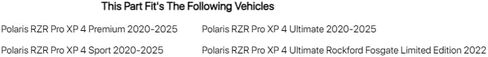 Tusk Quiet-Glide Skid Plate 3/8 Inch for Polaris RZR Pro XP 4 Ultimate Rockford Fosgate Limited Edition 2022 in Saudi Arabia