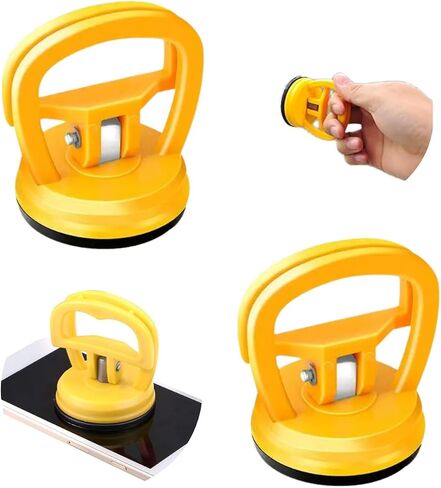 Car Dent Puller, 2 Pack Dent Repair Kit, Strong Suction Cups, Portable Dent Remover Tool for Car, Paintless Dent Removal Kit for Auto Body,Glass,Screen, Car Scratch Remover (Yelow) in Saudi Arabia