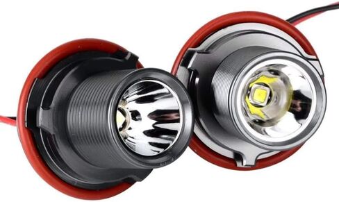 iJDMTOY 15W High Power LED Angel Eye Bulbs Compatible with BMW 5 6 7 Series X3 X5 (E39 E60 E63 E65 E53), 7000K Xenon White Ring Marker Lights in Saudi Arabia