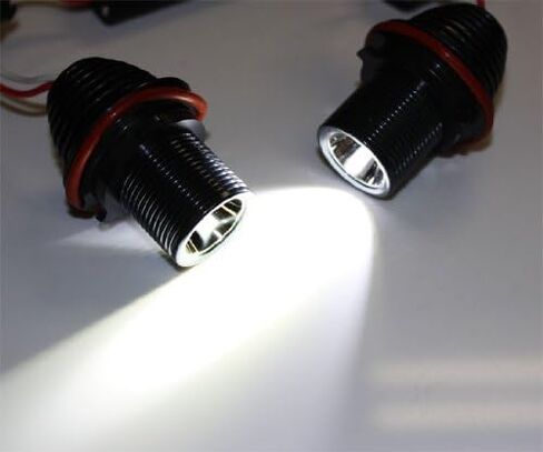 iJDMTOY 15W High Power LED Angel Eye Bulbs Compatible with BMW 5 6 7 Series X3 X5 (E39 E60 E63 E65 E53), 7000K Xenon White Ring Marker Lights in Saudi Arabia