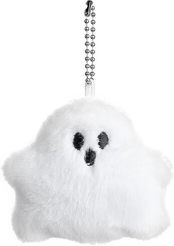 White Ghost Bag Charm, Cute Ghost Plush Keychain for Handbags Backpacks Purse Keychain Accessories in Saudi Arabia