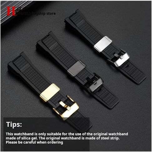 Resin Silicone Sports Watchband Fit for Casio G-SHOCK MTG-B3000B/BD Men Replacement Watch Strap Stainless Steel Buckle in Saudi Arabia