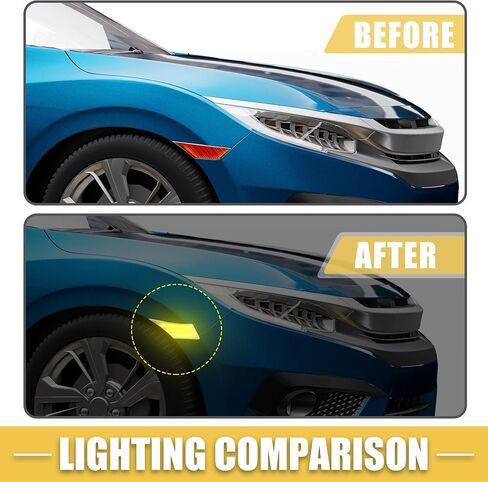 LED الجانب ماركر ضوء 84912CA150 السائق الأمامي الركاب بدوره أضواء الإشارة الحاجز مصابيح Sidemarker لScion FR-S عدسة سوداء العنبر LED ضوء 1 زوج in Saudi Arabia