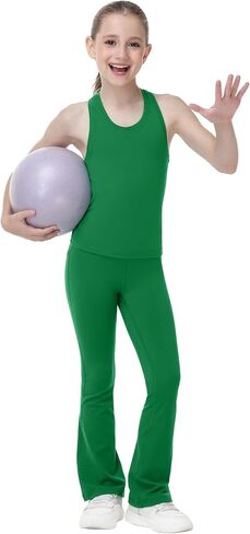 MCEDAR Girls Flare Leggings Buttery-Soft High Waisted Bootcut Yoga Pants with Pocket Bell Bottoms in Saudi Arabia