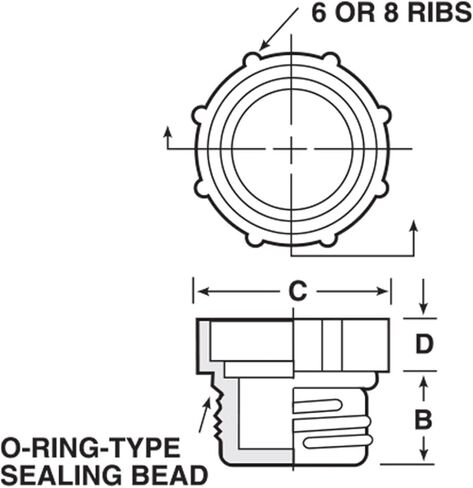 Caplugs 99394973 Plastic Threaded Plug for SAE O-Ring Ports. PDO-108, PE-HD, to Plug Thread Size 3/4-16", Red (Pack of 100) in Saudi Arabia