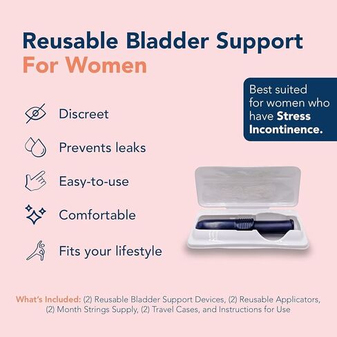 Revive Bladder Support Pessary for Women | Reusable Vaginal Device for Stress Incontinence & Leak Control | Comfortable Alternative to Pads & Liners | Womens Health Support | 2 Pack, Two Month Supply in Saudi Arabia