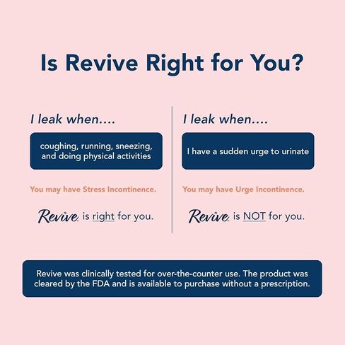 Revive Bladder Support Pessary for Women | Reusable Vaginal Device for Stress Incontinence & Leak Control | Comfortable Alternative to Pads & Liners | Womens Health Support | 2 Pack, Two Month Supply in Saudi Arabia