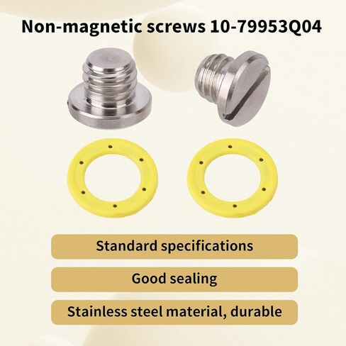 2 Sets Lower Unit Oil Drain Plug for Mercury MerCruiser Outboard Engine Gear Case, 3/8-16 Thread 8M0058389 Magnetic Screw & 10-79953Q04 Non-Magnetic Screw Parts Kit with 2pcs Seal Gasket in Saudi Arabia