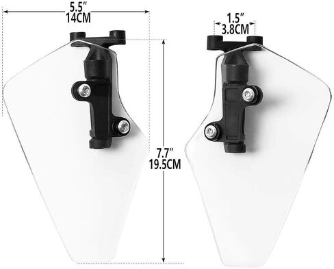 SLMOTO Clear Upper Air Deflector Deflectors Fit for Honda Goldwing GL1800 Tour GL 1800 2018-2024 18 19 21 22 23Replace 08R72-MKC-A01 in Saudi Arabia