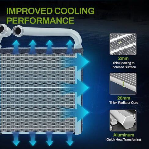 AUTOSAVER88 93024 HVAC Heater Core Compatible with Jeep Cherokee, Comanche, Wagoneer, Wrangler in Saudi Arabia