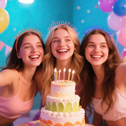 Nenjindz 6 حزمة عيد ميلاد عقال البلاستيك عيد ميلاد عصابات للنساء البالغين يتوهج في الظلام عيد ميلاد التيجان Hairband تيارا للفتيات الأطفال توهج هدايا الحفلات in Kuwait