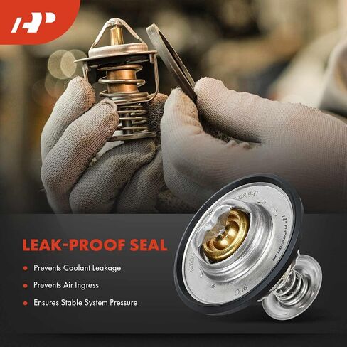 A-Premium Engine Coolant Thermostat with O-ring Compatible with Ford F-150, F-250 Super Duty, F-350 Super Duty, F-450 Super Duty, F-550 Super Duty, F-600, F-650, F-700, F-750, F-800, E-150, Mustang in Saudi Arabia