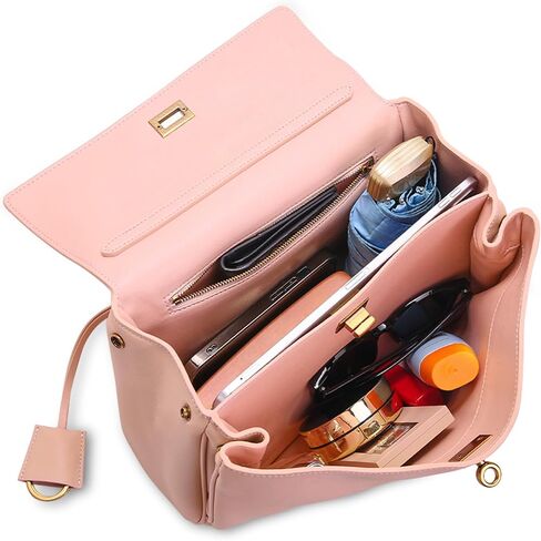 Genuine Leather Tote Bag for Women: Soft Leather Shoulder Handbags - Ladies Satchel Crossbody Purse for Travel Work (Medium) in Kuwait
