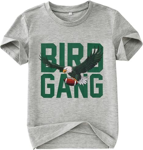 طيول لعبة Boy Boy Game Day Football Birds قمصان قصيرة بأكمام رياضية لفريق كرة القدم. in Saudi Arabia