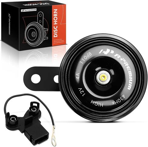 A-Premium Electric Car Disc Horn Compatible with Toyota Camry, Corolla, RAV4, Highlander, Prius & Subaru, Forester, Outback, Impreza, Legacy, Lexus, ES, IS, GX, GS, LS, LX in Saudi Arabia