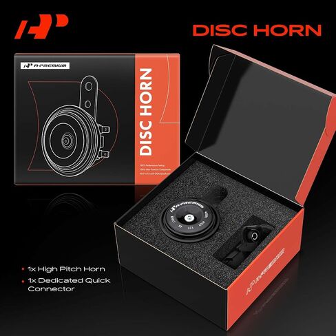 A-Premium Electric Car Disc Horn Compatible with Toyota Camry, Corolla, RAV4, Highlander, Prius & Subaru, Forester, Outback, Impreza, Legacy, Lexus, ES, IS, GX, GS, LS, LX in Saudi Arabia