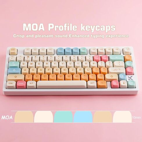 PBT Keycaps XDA Profile 143 Keys Animal Forest Keycaps صبغ التسامي مع شريط مسافة 7U لمفاتيح Cherry MX، Mac Windows PC، لوحات المفاتيح الميكانيكية in Kuwait