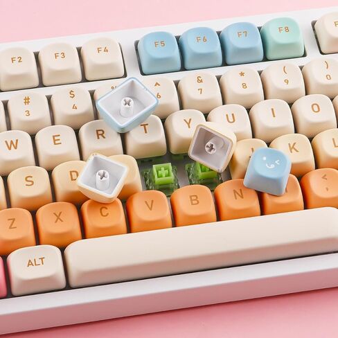 PBT Keycaps XDA Profile 143 Keys Animal Forest Keycaps صبغ التسامي مع شريط مسافة 7U لمفاتيح Cherry MX، Mac Windows PC، لوحات المفاتيح الميكانيكية in Kuwait